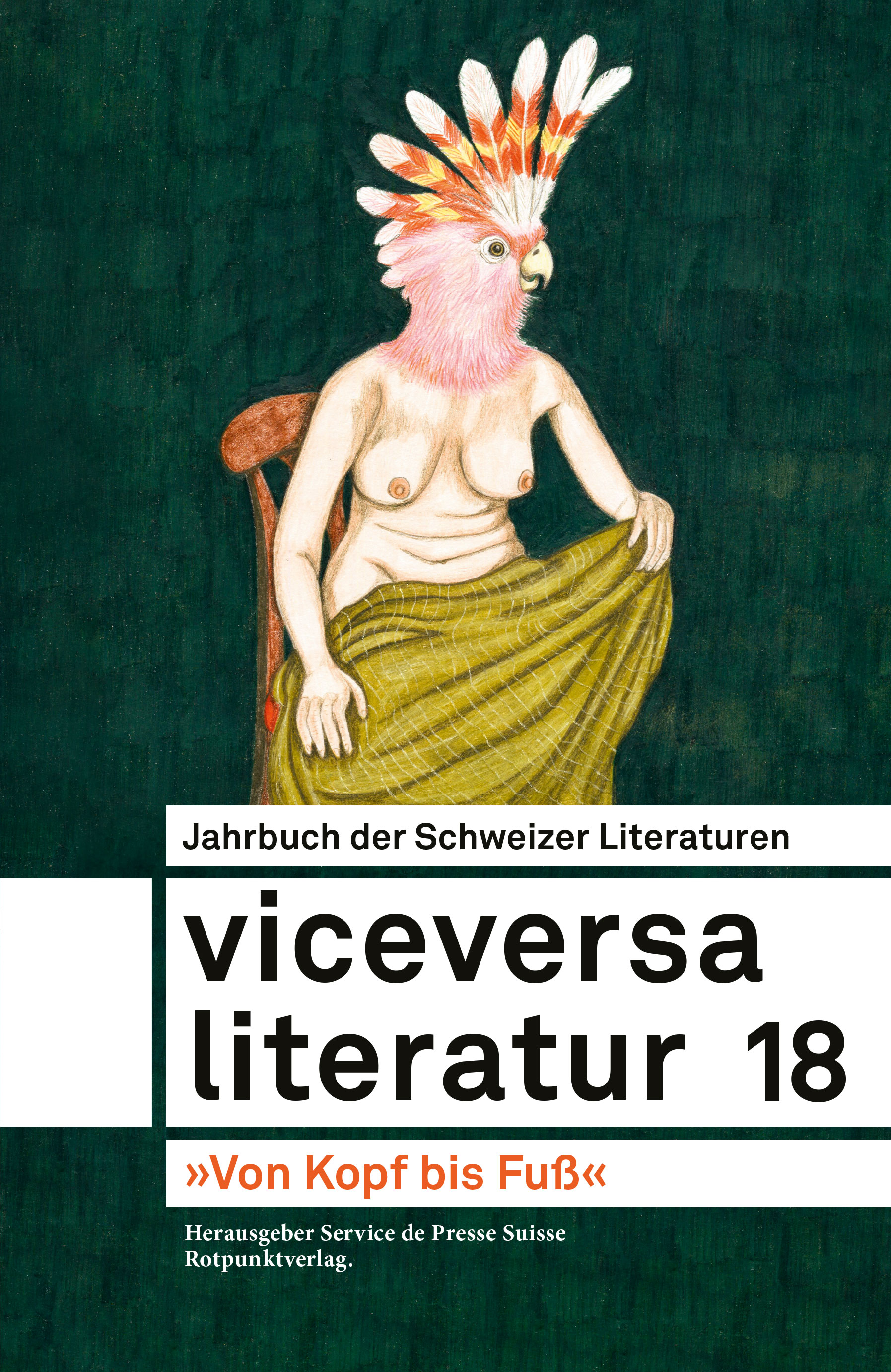 Cover des aktuellen Jahrbuches «Viceversa Literatur». Foto: zvg