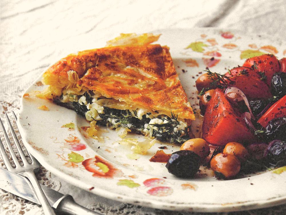 Vegetarischer Pfannenbörek.