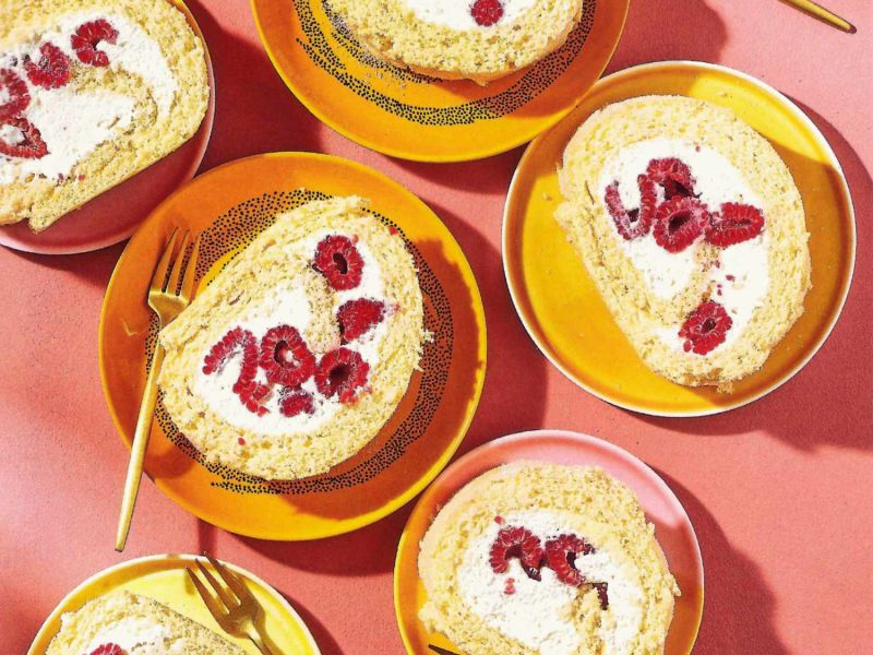 Himbeerroulade.