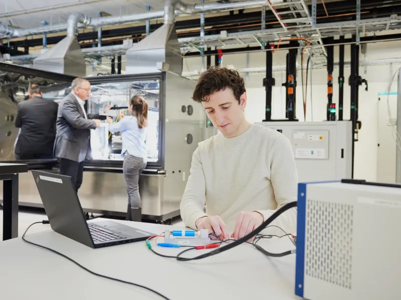 Bruno Lemoine bei seiner Arbeit.