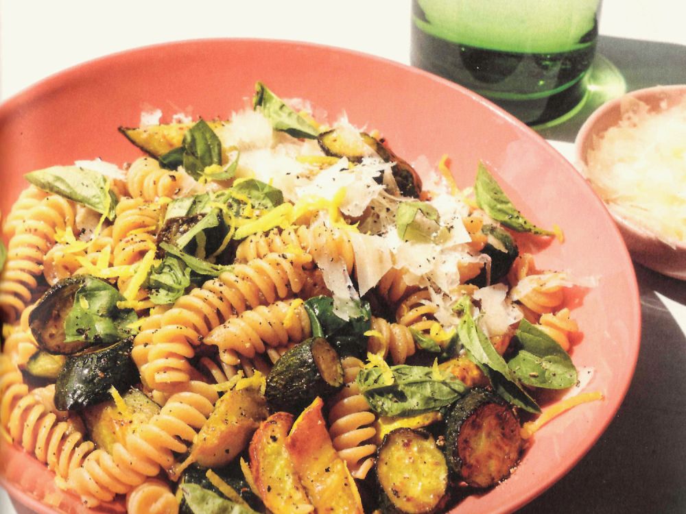 Duftende Zucchini-Zitronen-Pasta.