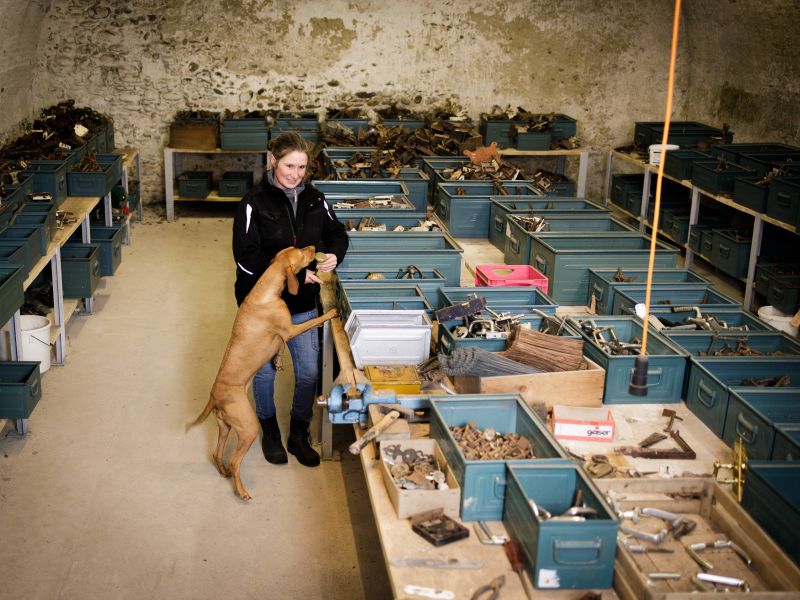 Ivana Wyniger mit Hündin Raja.