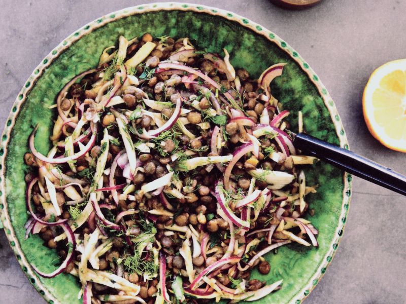 Linsensalat mit Fenchel